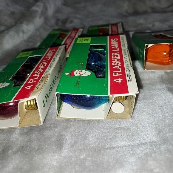 Vintage Christmas trim flasher lamp bulbs - Picture 2 of 7